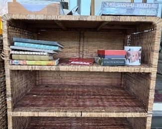 Rattan shelf- $50 W-30", D-18", H-30"