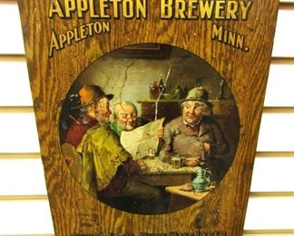 Appleton Minnesota Brewery pre-prohibition sign    Very Rare.                  