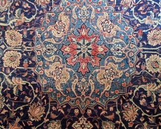 Center medallion of the Persian Isfahan rug.