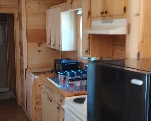 Interior of cabin for sale