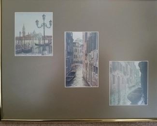 Framed art - views of Venice