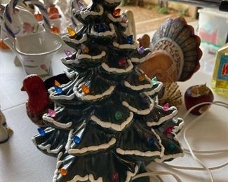 Vintage Ceramic Tall Christmas tree 