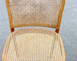 Set of 4 Vintage Salvatore Leone Thonet-Style Bentwood Caned Chairs. Each Measures 15.5" W x 17" D with 18" Seat Height. Photo 2 of 2. 