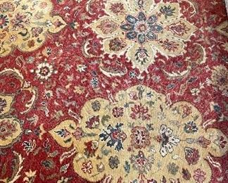 Antique Romanian Wool Rug. Measures 12' 4" x 18' 2". Photo 1 of 3. 