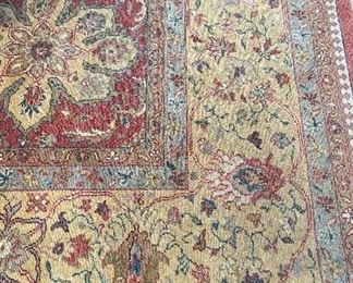 Antique Romanian Wool Rug. Measures 12' 4" x 18' 2". Photo 2 of 3. 