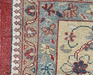Antique Romanian Wool Rug. Measures 12' 4" x 18' 2". Photo 3 of 3. 