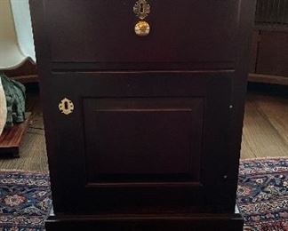 End Table Cigar Humidor. Measures 18 3/8" W x 18 3/8" D x 24" H. Photo 2 of 2. 