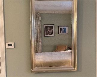 Silver Mirror with Antique-Style Smoke Glass. Photo 1 of 3. 
