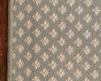 Stark Carpet Fleur De Lis Area Rug. Measures 12' x 14'. Matching Runner Available, Too. Measures 34" x 94". 