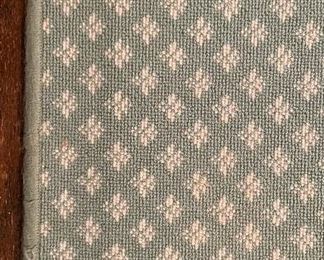 Stark Carpet Fleur De Lis Area Rug. Measures 12' x 14'. Matching Runner Available, Too. Measures 34" x 94". 