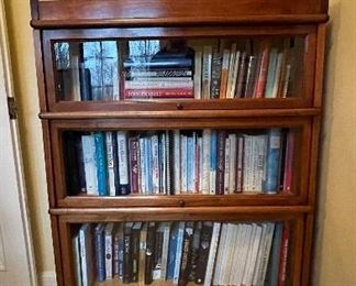 Vintage 3-Section Barrister Bookcase. Measures 34" x 11" x 48" H. Photo 1 of 4.
