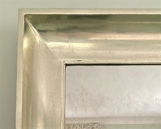 Silver Mirror with Antique-Style Smoke Glass.  Photo 3 of 3. 