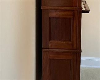 Vintage 3-Section Barrister Bookcase. Measures 34" x 11" x 48" H. Photo 4 of 4. 