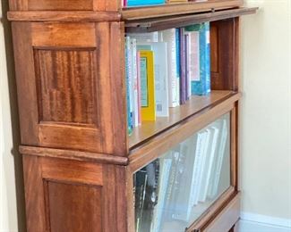 Vintage 3-Section Barrister Bookcase. Measures 34" x 11" x 48" H. Photo 3 of 4. 