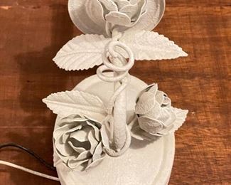 White Rose Bud Sconce - 3 available. Each Measures 7" H x 5" W x 8" D. Photo 2 of 2. 