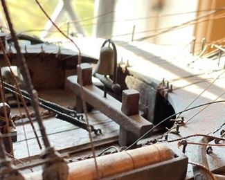 Antique Ship Model. Measures 48" W x 34" H. Photo 4 of 6. 