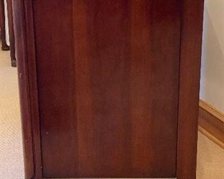 Vintage Three-Drawer Cherry Chest of Drawers. Measures 38" W x 20" D x 34" H. Photo 3 of 3. 