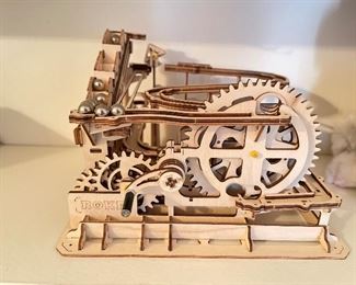 Rube Goldberg Gear Machine Puzzle - Waterwheel Coaster. 