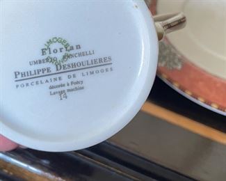 Philippe Deshoulieres Florian Limgoes Porcelain Tea Cup & Saucer. Photo 2 of 2. 