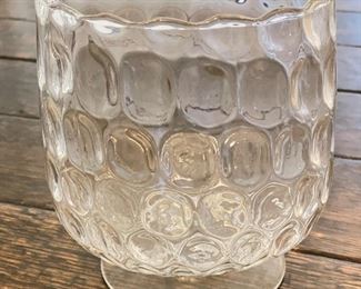 Decorative Glass Cache Pot. 