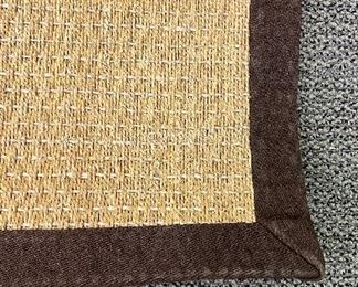 Extra Large Banded Sisal Rug. Measures 22' x 12.' Photo 2 of 2. 