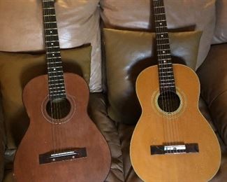 Acoustical Guitars L-R (Global and Suzuki No.6) - Both Made in Japan.
