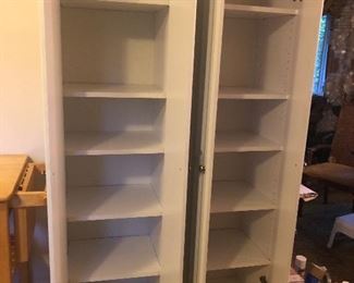 Interior of the storage cabinets.