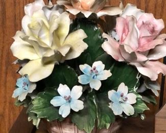 Capodimonte (Italy) Porcelain Flower Bouquet