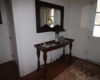Thomasville Sofa Table - $300,  Decorative Mirror w/ supports  - $175