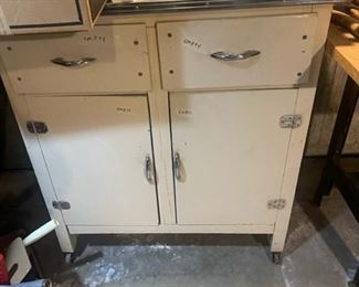 porcelain topped cabinets  