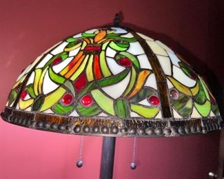But wait there’s more!  Tall Tiffany repro lamp $300