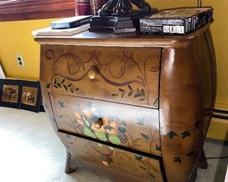 Painted Bombay style chests (pair) $325