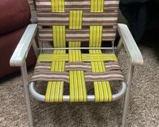 Retro child’s lawn chair