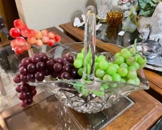 Beautiful glass basket