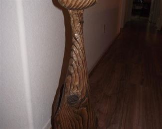Antique wood cat