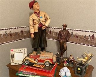 Golf enthusiasts will find all kinds of fun memorabilia. Prices vary