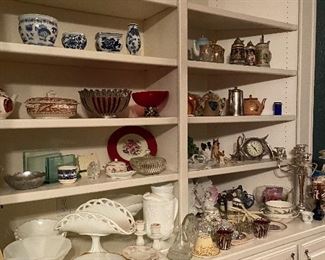 Milk glass, German beer steins , miscellaneous glassware 