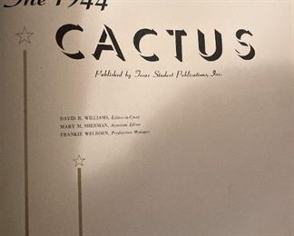 1944 University of Texas yearbook - "The Cactus"