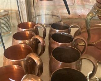 Copper mugs