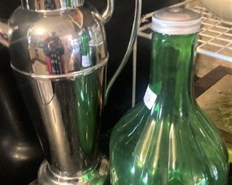 Vintage green pitcher