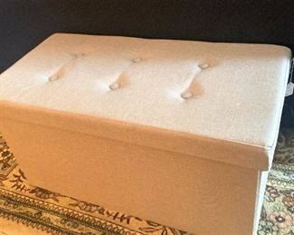 Covered ottoman/storage box/coffee table