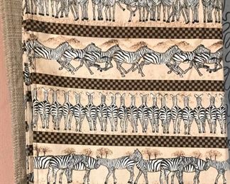 Zebra table cloth