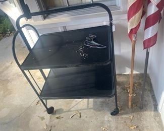 Collapsible art; American flags