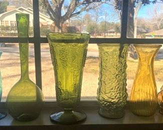 Colorful vases