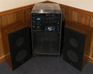Sansui Turntable Stereo Unit w/ Speakers 
