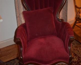 A better view of the lovely Antique Victorian Chairs