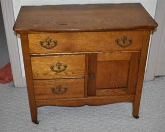Antique Oak Washstand