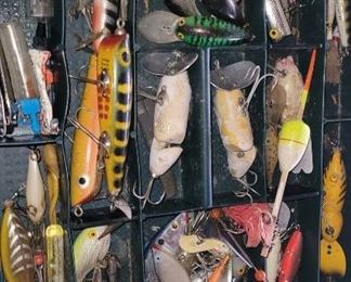 Some of the collectible Fishing Lures in this Estate