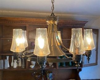 Wagon wheel chandelier
