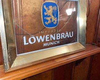 LowenBrau lighted beer sign